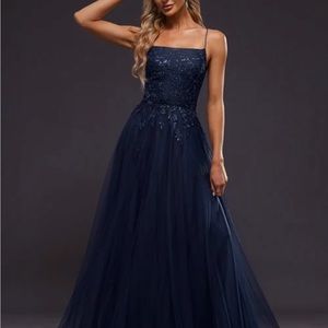 Navy stunning dress (JJ) main image 1